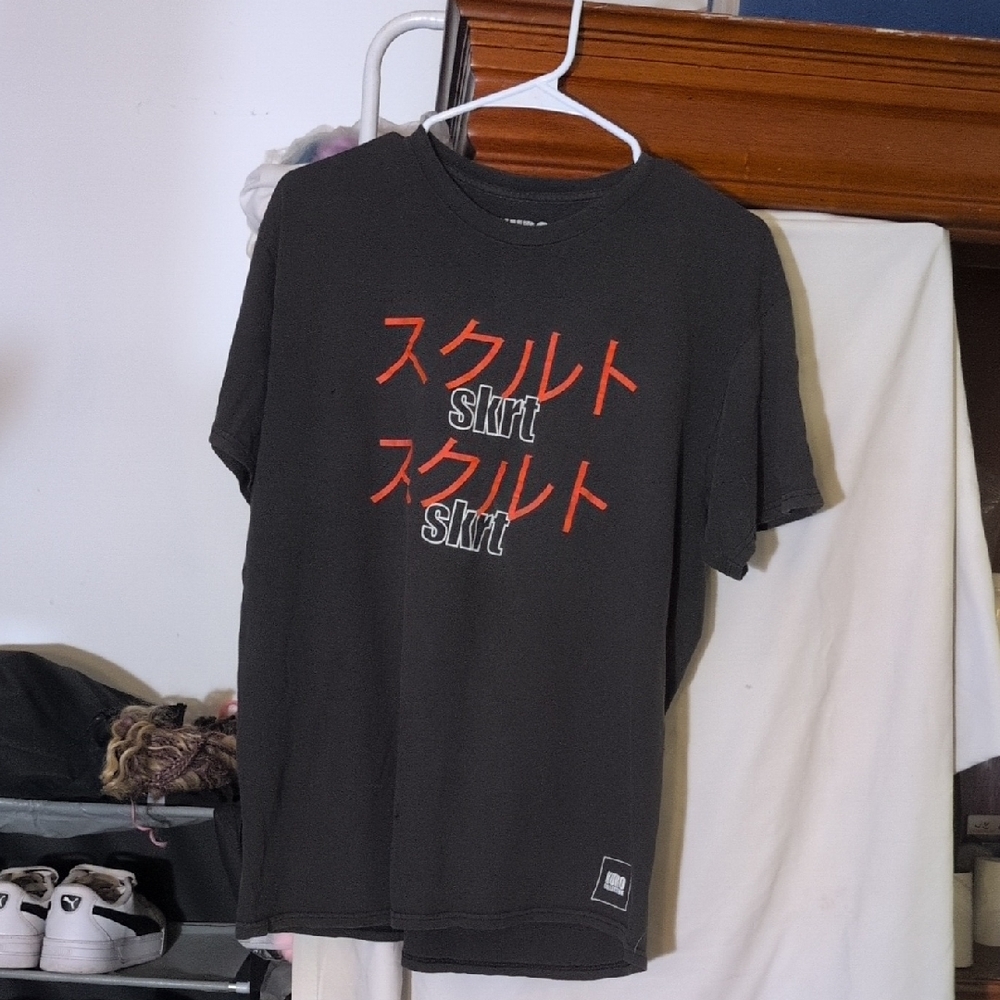 Kiko Red and Black Short Sleeve Tee Casual Cotton